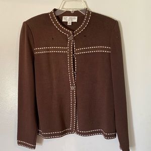 St Johns Brown Knit sweater and skirt set